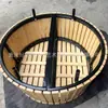 Silla Árbol Parque Haoyida Madera Anti-Corrosión Exterior Silla Árbol Cuadrada Exterior Asiento Redondo Comunitario Silla Pública