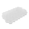Bandeja de Hielo de Silicona Amazon Grado Alimenticio Fácil de Desmoldar Molde de Cubitos de Hielo Tipo Panal de 37 Cavidades con Tapa, Amarillo
