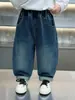 Pantalones Vaqueros Curvos para Niños Primavera y Otoño 2026 Estilo Coreano Frescos Sueltos Jeans Pantalones de Comercio Exterior para Bebé