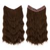 Peluca Transfronteriza para Mujer Extensiones de Cabello de una Pieza Largo Ondulado Rizado Esponjoso Natural Clip Línea de Pesca Pieza de Peluca de Cabello