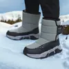 Novos Sapatos de Algodão Grandes para Crianças 2026 Meninos Botas de Neve Crianças Médias e Grandes Inverno Acolchoado Pelúcia Repelente à Água Meninas Botas de Algodão