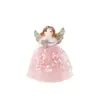 Novo Anjo de Natal Decoração de Árvore de Natal Vestido de Rede Asas de Anjo Menina Floco de Neve Fofo Pingente Ornamento Transfronteiriço