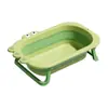 Bañera para Bebé, Bañera Plegable para Bebés, Cubo de Baño Grande para que los Niños Pequeños se Sienten y Se Recuesten, Sensor de Temperatura para Niños Recién Nacidos