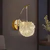 [Lichi] Lámpara de pared de cristal, un toque de lujo para pasillos, diseño moderno y creativo, adecuada para paredes de acento, luces colgantes, dormitorio y lámparas de mesita de noche de moda