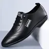 Zapatos de Cuero para Hombre 2026 Primavera y Otoño Zapatos Bajos para Hombre Estilo Nuevo Cuero Suave Slip-On Transpirables Suela Suave Zapatos Juveniles para Conducir
