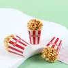 Miniatura Barril Estéreo Artificial Palomitas de Maíz Accesorios para Pendientes DIY Material Accesorios para Paisajes en Miniatura Resina Juguetes de Comida
