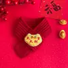 Bufanda Roja de Año Nuevo para Gato Decoración Mascota Perro Bufanda Festiva Decoración Festival de Primavera Buena Suerte Collar para Cuello de Año Nuevo