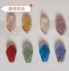 Horquilla para el cabello lámina de oro Magnolia superficie curva colgante de cristal hecho a mano joyería diy pulsera collar aretes joyería