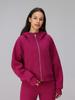 Sudadera Holgada de Otoño e Invierno de Manga Larga Scuba con Cierre Completo y Capucha Ropa de Yoga Ropa de Fitness Chaqueta de Terciopelo para Correr de Mujer