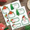 Pegatinas navideñas al por mayor, pegatinas de sellado para cajas de regalo, etiquetas adhesivas para decoración de regalos navideños, en stock transfronterizo