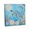 Acessórios de pintura de diamante mais vendidos em todo o mundo: Adesivos de diamante 5D irregulares para DIY com designs de animais marinhos para decoração de interiores, pintura de pérolas