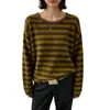 Suéter de Forro Polar Oso Miel Cuello Redondo para Mujer 2026 Otoño/Invierno Nuevo Estilo Holgado Perezoso Manga Larga Espesado Suéter Prenda Base Superior