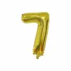 Balão Digital Flutuante de Filme de Alumínio Versão Americana 32 polegadas Dourado Médio Balão Digital Decoração Atacado