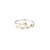 "No Me Olvides" Anillo Sencillo de Flor Diseño de Nicho Sentido de Diseño Lujo Ligero Elegante Anillo Ajustable Apertura Femenina