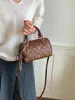 Almohada para bolso súper popular de nicho para mujer, nuevo modelo 2026 mini bolso Boston acolchado, bolso de hombro y bandolera de moda