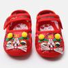 Sapatos de Tigre de Sola Macia para Bebê de Um Mês, Sapatos de Tigre Bordados, Sapatos de Pano para Bebê, Cetim Respirável Estilo Étnico