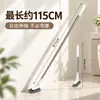 Cepillo de limpieza extensible para uso doméstico, diseñado para limpiar grietas de ventanas y pisos, con un cuerpo estrecho y mango largo, ideal para baños y otras áreas con espacios reducidos