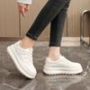 [Personalizado] Xy862 Nuevos Zapatos Blancos Transpirables Verano y Otoño Casuales Suela Gruesa Estilo Coreano Preppy Versión Trbottomy Aumentados