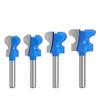 6/6.35/12/12.7mm Cortador de Uñas de Doble Curva Cuchillo de Cajón Tirador de Puerta de Gabinete Cuchillo Fresa para Madera Máquina de Recorte