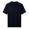 Suéter de Mezcla de Lana Estilo Nuevo Primavera 2026 para Hombres de Mediana Edad, Tejido de Punto Delgado Casual de Cuello Redondo y Manga Corta, Venta al por Mayor de Ropa para Hombre