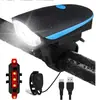 Luz de Bicicleta 7588 Luz de Bocina Faro Carga USB Bicicleta de Montaña Luz Impermeable Accesorios y Equipo para Ciclismo Nocturno