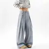 Pantalones casuales rectos de nuevo estilo, a cuadros, holgados, plisados, estilo americano 2026, pantalones anchos retro relajados y fluidos para hombre, otoño