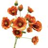 Buquê de papoulas decoração de sala de estar decoração de flor seca decoração de flor de seda de papoula adereços de flor falsa