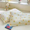 Funda de almohada de gasa arrugada de algodón para niños Funda de almohada de látex para bebé 30X50CM Funda interior para cojín de siesta de jardín de infancia
