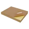 Etiquetas Adesivas de Papel Kraft A4 Adesivos para Impressão Inkjet Laser Papel Autoadesivo para Escrever Fabricante Atacado Suporte Adesivo