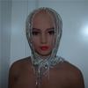 Cadena para el cabello con diamantes de imitación para mujer, cadena para el cabello con forma de sombrero, banda para el cabello con diamantes de imitación, venta al por mayor, transfronteriza entre Europa y Estados Unidos