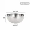 Tigela de Salada Estilo Coreano Amazon, Tigela para Macarrão Frio de Aço Inoxidável, Tigela para Bater Ovos, Tigela para Assar e Cozinhar, Louça de Alta Qualidade