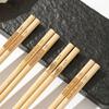 Pauzinhos Estilo Japonês Domésticos Antiderrapantes à Prova de Mofo Bambu e Madeira Pauzinhos Proteção Ambiental Utensílios de Mesa para Restaurante Pauzinhos de Bambu Esculpidos Pacote com 10 Pares