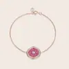 [Disco] Pulseira de fivela de segurança super bonita estilo europeu e americano, pulseira de personalidade feminina, ouro rosa, totalmente cravejada, cor estilo antigo chinês