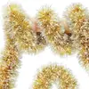 Fita de Natal Transfronteiriça 2m Floco de Neve Dourado Fita Xadrez Azul Decoração de Feriado Guirlanda de Fita