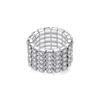 Joias Transfronteiriças da Moda da Europa e América, Anel Único com Design Totalmente Cravejado de Diamantes Brilhantes, Anel Elegante e de Alto Padrão para Mulheres