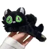 2025 Nuevo Clip para el Pelo de Felpa de Gato Heterocromático Lindo para Otoño e Invierno Clip Trasero para el Cabello de Mujer Clip de Tiburón Clip para el Cabello