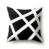 Funda de Almohada de Poliéster Estampado Geométrico para el Hogar Funda para Cojín de Cintura Cojín de Coche Funda para Cojín de Cabecera QTA32