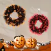 Decoraciones Artificiales de Halloween Corona Festival de Fantasmas Decoración para Fiesta en Casa Accesorios Corona de Calabaza y Calavera Adornos Colgantes