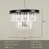 Lámpara de Araña de Lujo Ligero Shangmeili Lámpara de Cristal Postmoderna Sala de Estar Iluminación Sencilla para Comedor Lámpara de Dormitorio Villa Lámpara Grande para Uso Doméstico