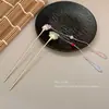 2026 Nuevo Estilo Xiu Jade Pinza para el Cabello con Patrón de Nube para Mujer con Borlas Largas, Accesorio para el Cabello Estilo Antiguo Hanfu, Pinza de Jade para Recogido Estilo Dinastía Song y Ming