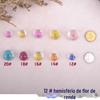 Pulseira DIY Acessórios tecidos Colar Brincos Pingente Flor de Renda Natural Flor de Contas de Neve Produto Semi-acabado Pedra do Tempo 12#