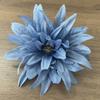 Chama crisântemo cabeça de flor artificial diy chapéu fundo grinalda de parede única flor cocar roupas grampo de cabelo material de flor artesanal