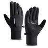Guantes de Ciclismo de Invierno para Hombres y Mujeres Impermeables, Cortavientos y Resistentes al Frío Pantalla Táctil Conducción de Vehículos Eléctricos Motocicleta Guantes Cálidos con Forro de Felpa
