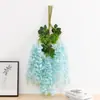 Florescimento Simulation Encriptação Flor de Glicínia Atacado Corredor de Casa Flor de Videira no Teto Decoração de Arco de Casamento String de Flor de Feijão Dolichos Flores Artificiais