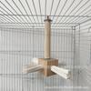 Palo soporte de madera para columpio de loro, palo soporte, palo soporte, tronco, molino de viento giratorio, juguete educativo para pájaros, palo de papel, juguete para morder
