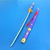 Espada de Madera de Bambú Accesorios de Cosplay Arma Taijaku One Piece Luffy Zoro Espada Estilo de Tres Espadas Sin Filo