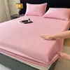 Venta al por mayor de colchas y protectores de colchón de vellón de leche, engrosados, de color liso, con forro de vellón de invierno, de cobertura total de vellón de coral, para comercio transfronterizo