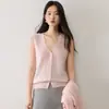 Nueva colección otoño/invierno: Chaleco de cachemira calibre 12 + cárdigan corto liso sin botones + cárdigan largo sin botones - combínalos como quieras