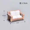 Muebles en miniatura chinos muebles para casa de muñecas decoración de micro paisajismo sofá de simulación mesita de noche taburete dispensador de agua pequeño