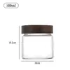 Pote de Armazenamento de Vidro Borossilicato Alto à Prova de Umidade Garrafa para Grãos de Café Grau Alimentício Armazenamento Portátil Pote de Vidro Espiral para Chá de Flores